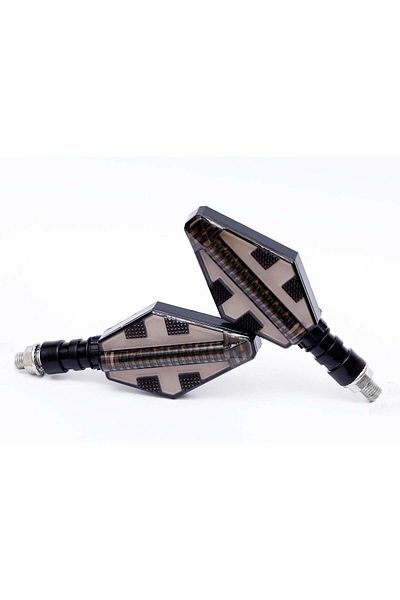 OEM Set 2 lampi Semnalizare Moto, model CROSS, cu 2 functii, pozitie si semnalizare, tensiune 12V