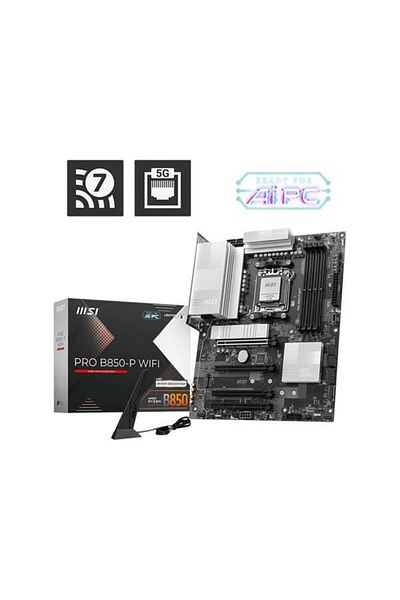 MSI Pro B850-P Wifi7 Ddr5 Hdmi-Dp Pcie 5.0 Am5 Atx