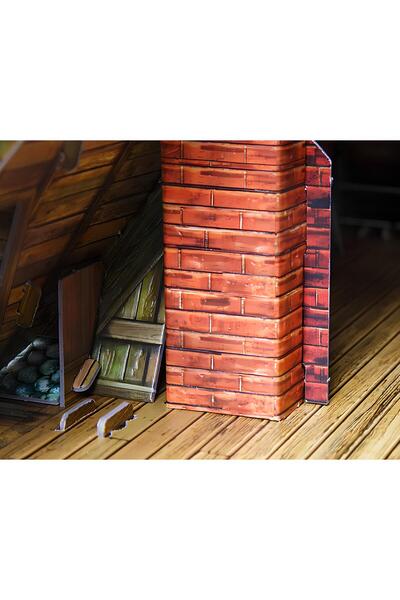 umbum 3D Yapboz Bebek evi Doll House I Gerçekçi Kartondan Model 1/12 Ölçek 106 Parça 44 cmx 44 cm x 67 cm