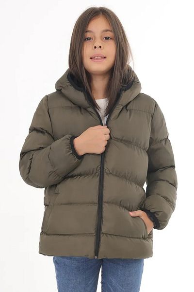 Montland Sports Girl Khaki Waterproof Windproof Winter Coat with Fleece Inside