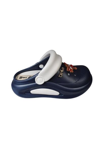 Yaz Kış Ayakkabı Yazkiş Women's Cream Navy Blue Gray Doctor Nurse Cook Closed Front Top with Teddy Bear Thick Sole Slippers