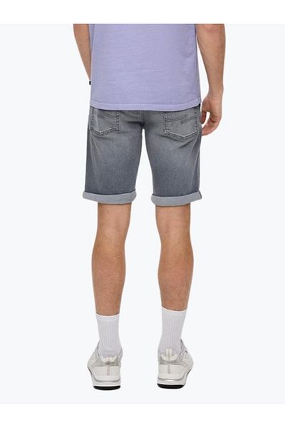 QS by s.Oliver Men's John denim shorts with mid-rise waist and regular fit, QS by s.Oliver
