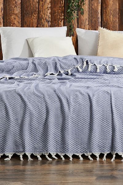 moke e ticaret Alya Cotton Pique Set |   Double Pike |   Double Pike Bedspread 200X230Cm