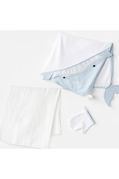 andywawa Andy Wawa Baby Towel Set 3 Pcs Towel Muslin Set Muslin