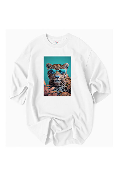 Advantage Leopard tirkiz Sa deznom 100% pamuk lu Premium T-shirt Shk108