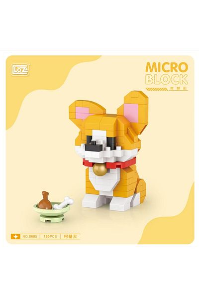 Loz 160 Pieces Micro Blocks Corgi Dog Ages 10+