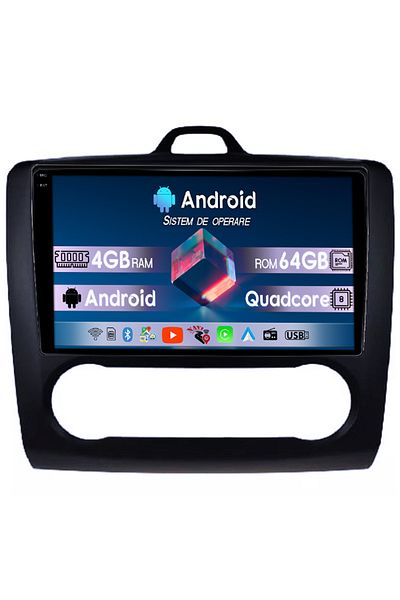navi-it Dedicated navigation Focus 2004-2011 Automate Climate, Black, 4GB RAM 64GB ROM, Quad Core,9" Display