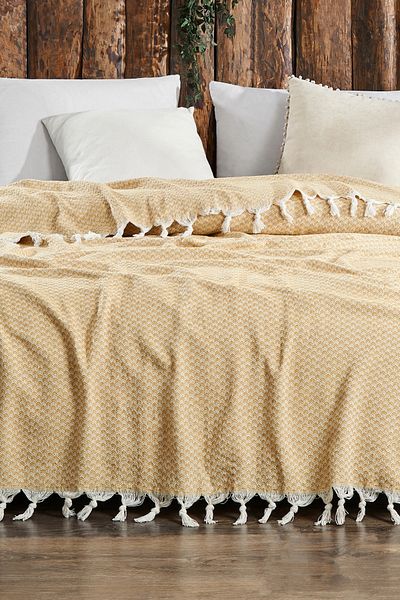 moke e ticaret Alya Cotton Pique Set |   Double Pike |   Double Pike Bedspread 200X230Cm