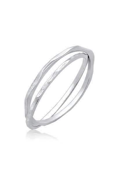 ELLI Ring Damen Vintage Look in 925 Sterling Silber gehüllt