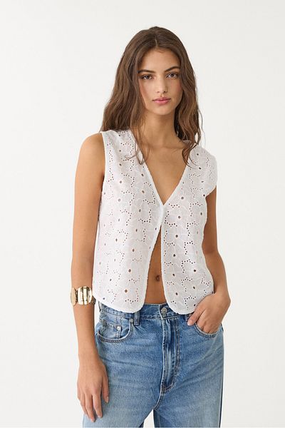 Stradivarius سترة فضفاضة مع تطريز
