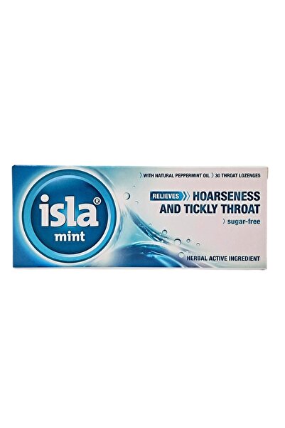 isla+ 30 قرص استحلاب بنكهة النعناع من إيسلا