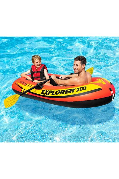 NillyToys Ib58331 Intex Explorer Boat 200 Set (Paddle Pump) 185X94X41 cm