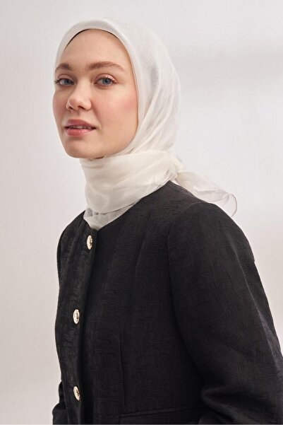 ARMANDA Шовковий двошаровий тюлевий шарф