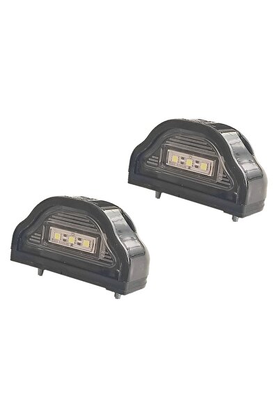 reyoto 2 Adet Tır Kamyon Dorse Plaka Lambası Kobra Black 12-24 Volt