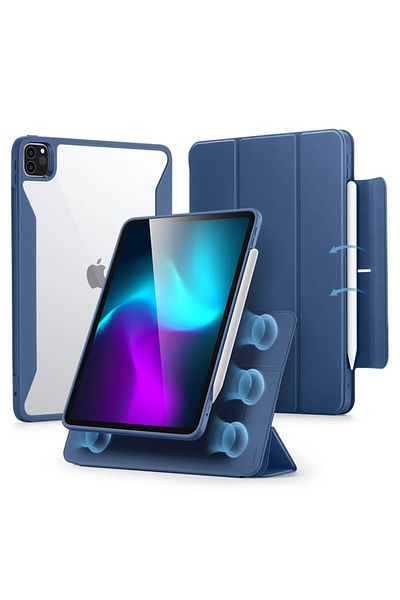 ESR Husă pentru iPad Pro 11, tip carte, Rebound Hybrid ESR - Albastră