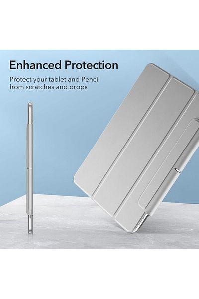 ESR Husă pentru iPad Pro 11 2018 / Air 4 / 5 / 11 (2020/2022/2024), tip carte, cu recul magnetic ESR - gri