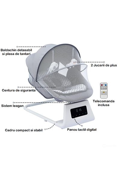 indiggo Babyhug™ 3d Motion Electric Rocking Chair With Remote Control, Bluetooth Function, Easy Digital System
