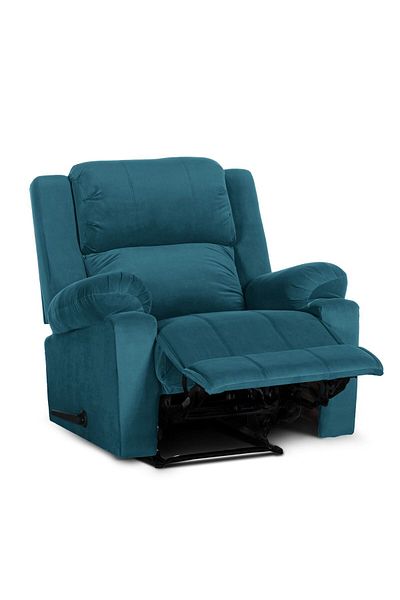 Lazy Vibes Heaven | Velvet Rocking & Rotating Recliner Chair