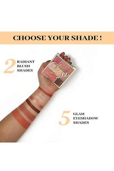 Forever52 Classy Max 2 Color Blush + 5 Color Eyeshadow Palette