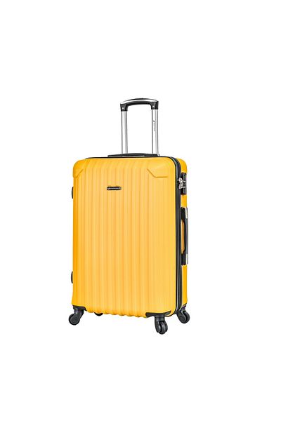 Madisson Troler mediu Madisson SW44204, 66x42x28 cm, bagaj de cală, ABS, 4 roți, cod de blocare, galben