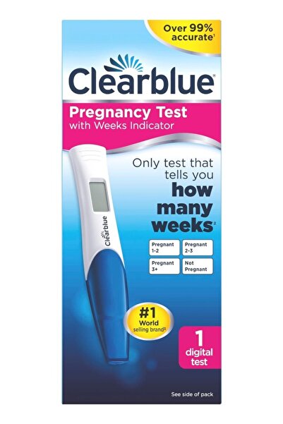 clear blue Clearblue Pregnancy Test - Digital with Weeks Indicator, The Only ...