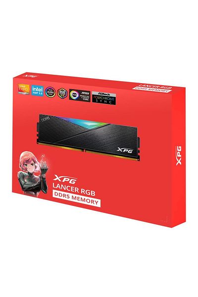XPG 16Gb-2 Lancer Rgb Ddr5 6000Mt-S Pc5-48000 Cl 30-40-40 Pc Ram with 1.35V Cooler