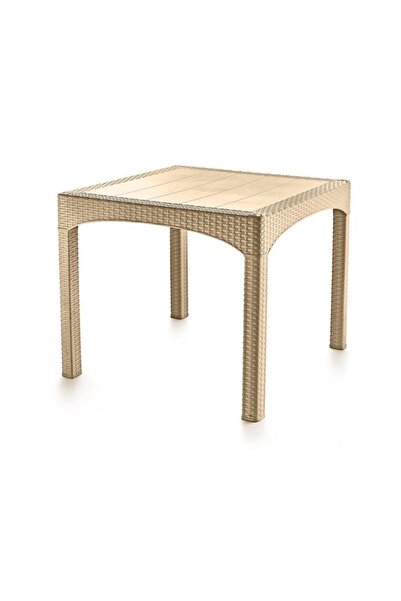 Omnipazar SY-2574 Bej Rattan Kare Masa 34036