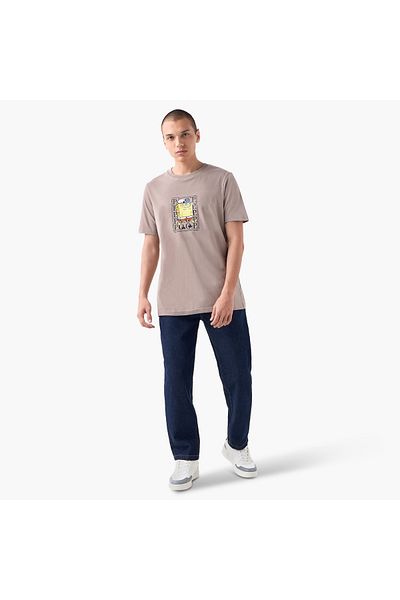 FAV SpongeBob Print T-shirt with Crew Neck