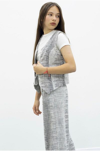 İ&K ŞIMARIK KİDS İ&K Shimarik Ki̇ds Vest Wide Pontolon Double Set