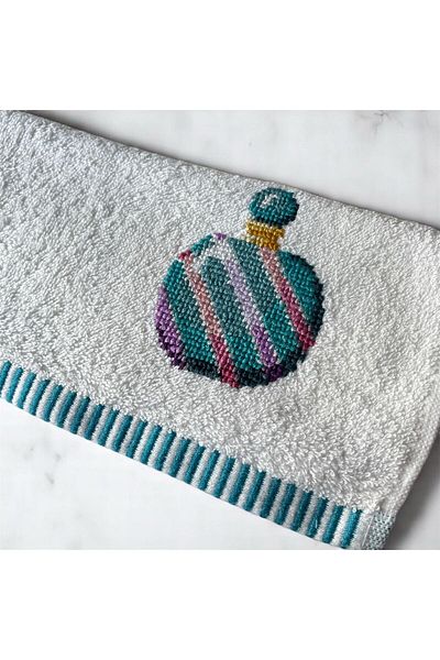 The Cloudish Shop Punch Embroidery Embroidered Small Size Hand Towel Perfume Patterned