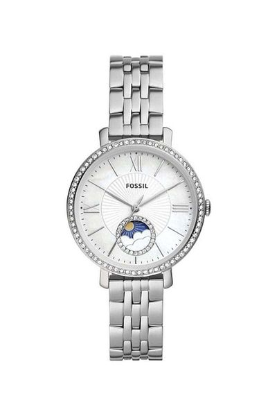 Fossil Women's Jacqueline Round Shape Analog Wrist Watch ES5164 - 36mm - Silver