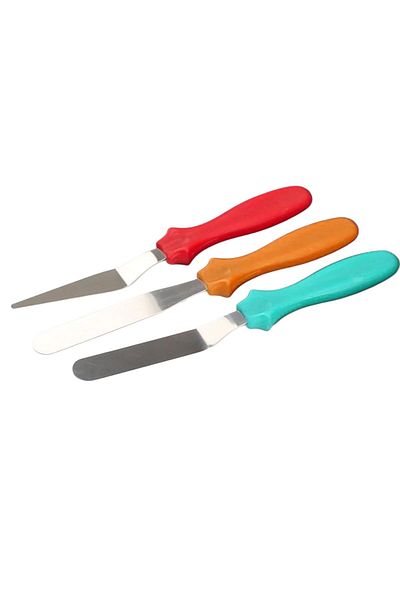 OEM Mini spatula set for decorating cakes and pastries, 22 cm, multicolor