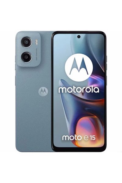 Motorola Mobile Phone Motorola E15, Dual SIM, 2GB RAM, 64GB, Misty Blue