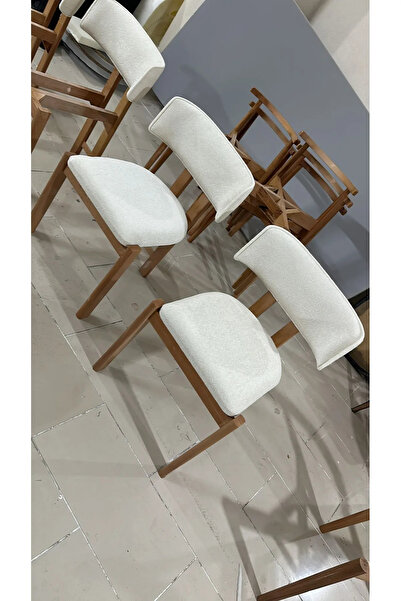 SEZBİL Ahşap Sandalye (4 ADET) Sandalye Mutfak Sandalyesi Salon Sandalyesi Yemek Odası