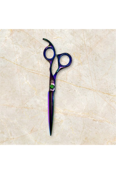 Solingen SOLİNGEN RAİNBOW 6.5 İNÇ PROFESYONEL KUAFÖR SAÇ KESİM MAKASI JİLET K...