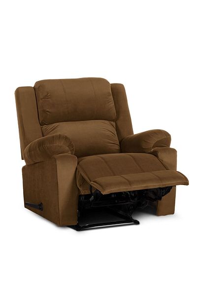 Lazy Vibes Heaven | Velvet Rocking & Rotating Recliner Chair