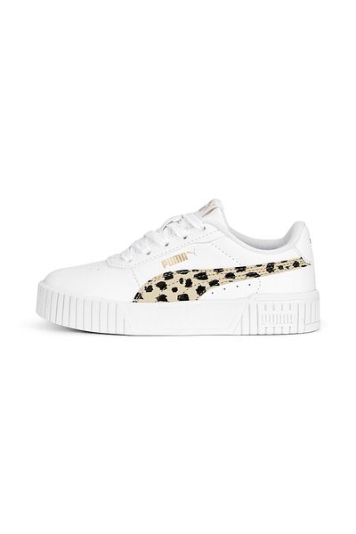 Puma Girls Carina 2.0 Animal Sneakers - White