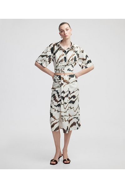 İpekyol Patterned midi skirt