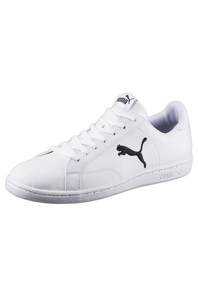 Puma Unisex Smash Cat Leather Trainers Sneakers - White