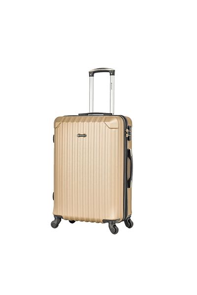 Madisson Troler mediu Madisson SW44204, 66x42x28 cm, bagaj de cală, ABS, 4 roți, cod de blocare, auriu