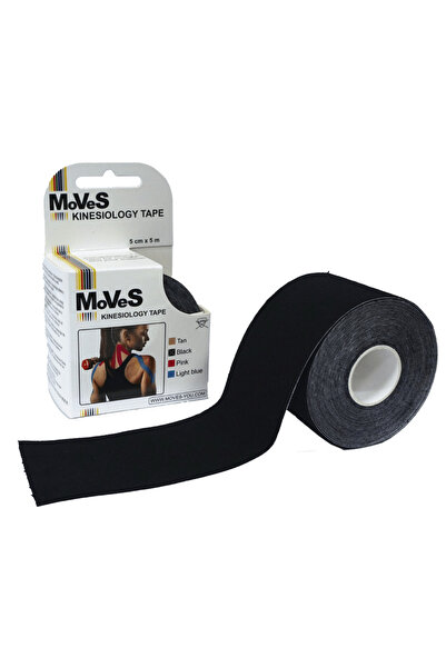 Moves لاصق رياضي ( Kinesio tape ) MOVES - لون اسود