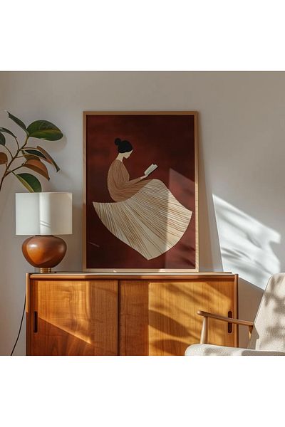 Dekorsiahome One Piece Wooden Frame Living Room Hall Kitchen Table Tk0620