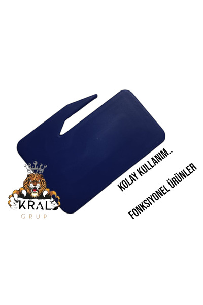 KRAL GRUP KOZMETİK 2 bucăți de tăietor de cauciuc pentru împletitură de păr, culoare albastră - aparat de tăiat elastic pentru păr, care nu rănește