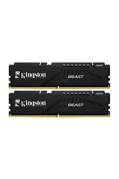 Kingston Beast Kf552C36Bbek2-16Tr 16Gb (2X8) Ddr5 5200Mhz Cl36 Black Gaming Ram (Memory)