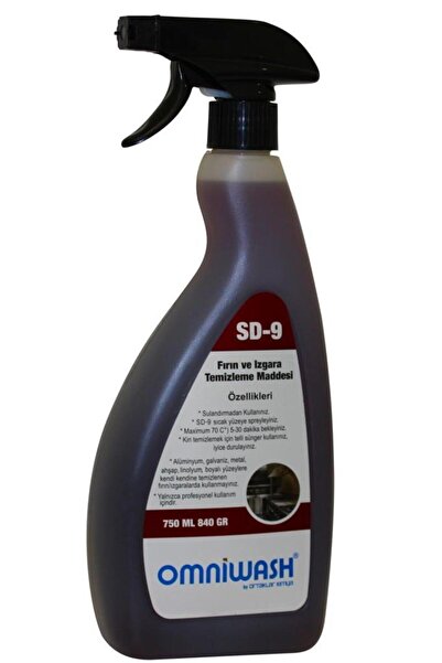 Omniwash Sd-9 750ml Yağ Sökücü Fırın ve Izgara Temizleme Maddesi