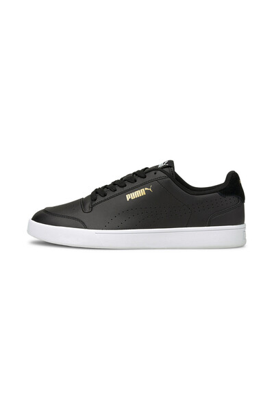 Puma Unisex Shuffle Perforated Trainers Sneakers - Black