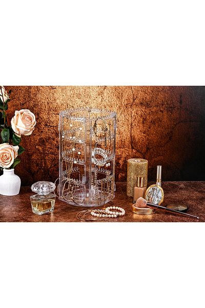 Hayveys Περιστρεφόμενη 360 μοιρών Crystal Jewelry Organizer
