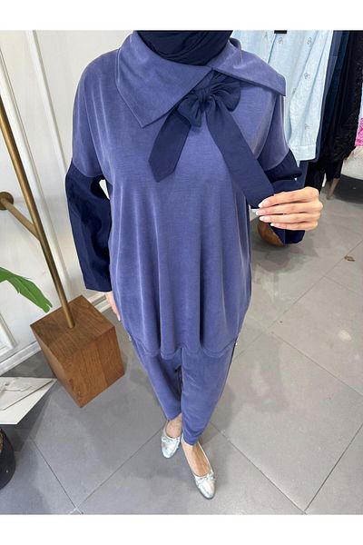 Ghisa Collar Bow Detail Suit