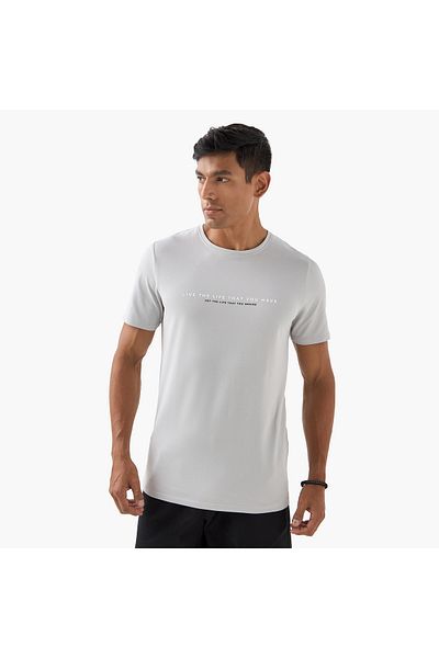 Iconic Iconic Typographic Print T-shirt
