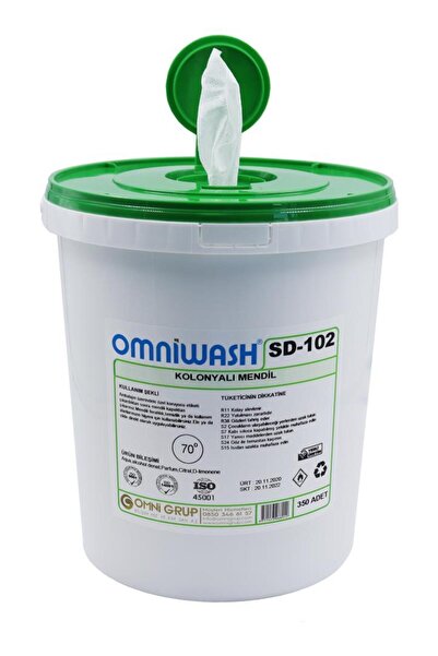 Omniwash SD-102 Limon Kolonyalı Hijyenik Mendil 350 Adet 22983